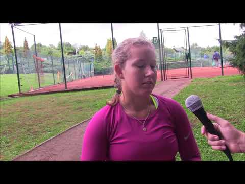 Dagmar Zdrůbecká po vítězném 1. kole kvalifikace na Vista Prague Open 2017