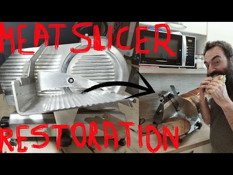 Meat Slicer Restoration Bought In A Flea Market DIY Restauro Afffettatrice Comprata Al Mercatino #33