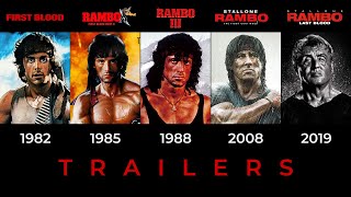 Rambo 1982 1985 1988 2008 2019  ALL TRAILERS