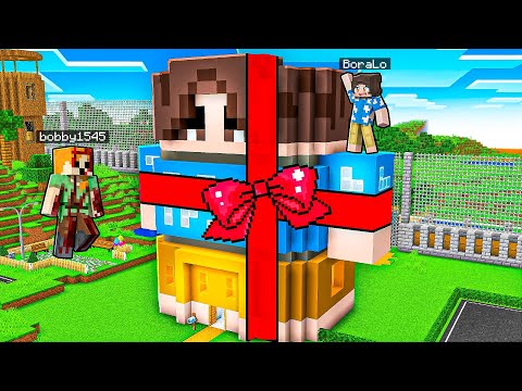BOBBY1545 BANA YENİ EV HEDİYE ETTİ 🎁 - Minecraft