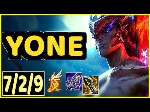 YONE VS SYNDRA - 7/2/9 KDA MID GAMEPLAY CHALLENGER I