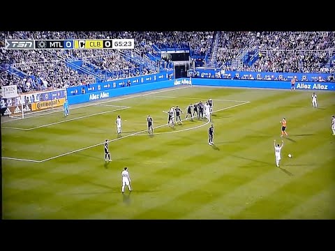 Jonathan Mensah of the Columbus Crew scores vs. CF Montreal (Impact) 9/9/22