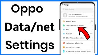 Oppo Mobile Data Settings  Internet Setting In Opp