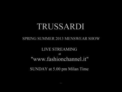 TRUSSARDI 10 YEARS AGO MENSWEAR presentation for LIVE STREAMING by FashionChannel