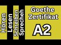 Hören Lesen Schreiben Sprechen A2 Goethe Zertifikat Modelltest