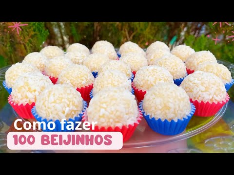 MAKING 100 COCONUT KISSES TO ORDER