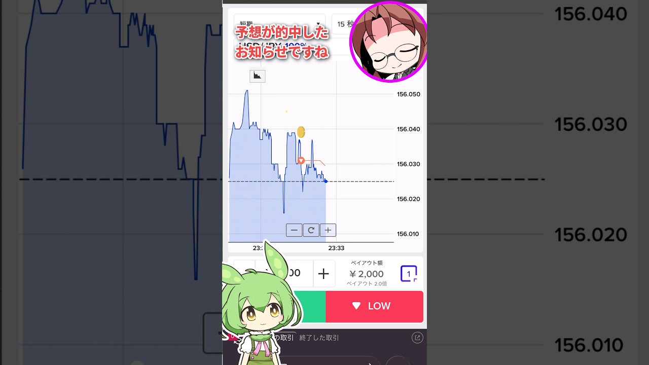 最短15秒？ハイロー取引とは？初心者向けに解説 【VOICEVOX/ずんだもん】#voicevox #short #投資