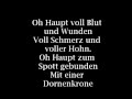 02-Die Priester ~ Oh Haupt voll Blut und Wunden ...