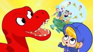 Morphle dropped his Icecream! My Magic Pet Morphle episodes for kids (T-Rex, Turtle, Spinosarus)