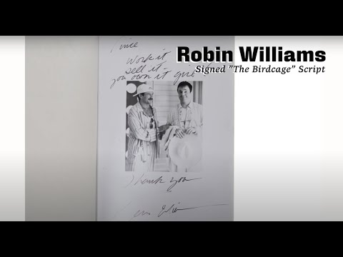 Robin Williams Signed "The Birdcage" Script
