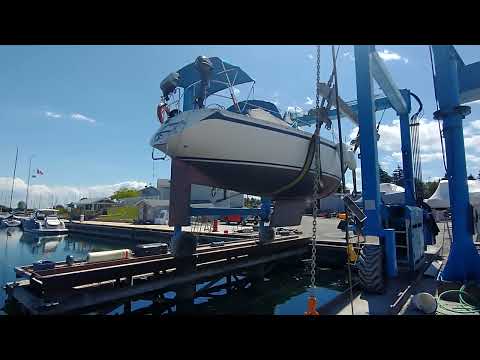 SailWithMistral, CS 36 T, the day Mistral went in the water after 15 years on the hard, Mast step.