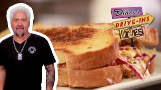 Guy Fieri Eats One MONSTER Pastrami Sandwich in Denver | Diners, Drive-Ins and Dives | Food Network
