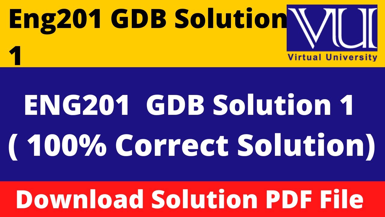eng201 gdb solution 2023 || Download File in  PDF