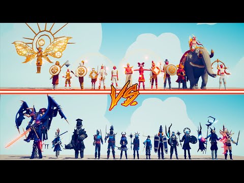 MEGA GOOD TEAM vs MEGA EVIL TEAM - Totally Accurate Battle Simulator | TABS