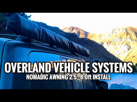 How to Install a Nomadic Awning 2.5 - 8.0' | Overland Vehicle Systems On a 100 series Land Cruiser