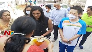 PV Sindhu Receives Grand Welcome In Her Home | Tokyo Olympics