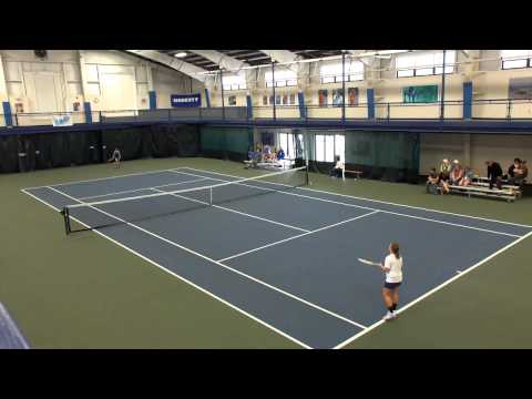 Courtney Chaney's singles tennis match