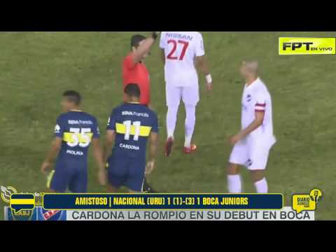 Resumen de Nacional 1 (1) - (3) 1 Boca Juniors (Amistoso Internacional)