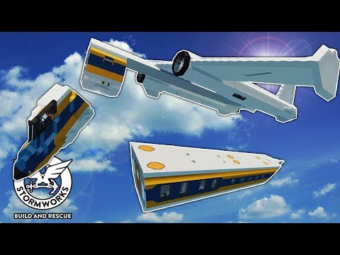 PLANE EJECTS PASSENGERS AFTER BREAKING UP! - Stormworks Multiplayer Gameplay - Plane Crash Survival