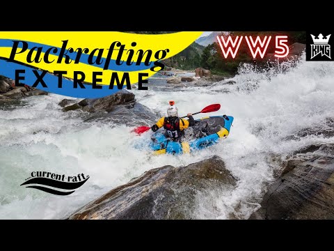 Packraft Whitewater Extreme: King of the Alps on Passer River! Whitewater Grade 5 run in a Packraft