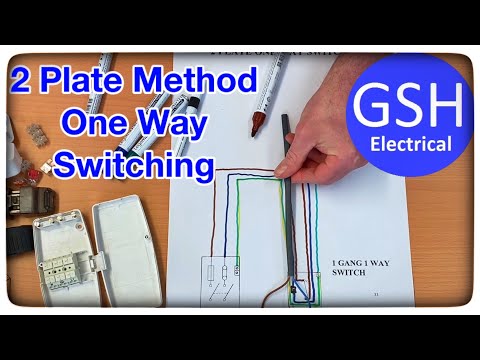 Wiring Diagram Lighting Circuit 2 Plate Method Taking the Feed to the Switch - 1 Way Switch & Light