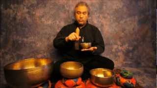 Chakra Meditation Series 3rd Eye/Ajna using A Note Himalayan Singing Bowls for the 6th Chakra