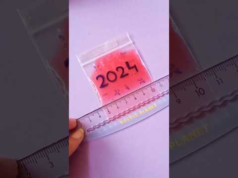 Wait✋Nobody knows this trick✨ Cute Zip Lock Bag Trick #art #drawing #magic #newyear #2025
