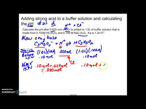 AP chemistry Adding Strong Acid to Buffer problem