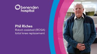 Phil Riches ROSA Knee Replacement Surgery