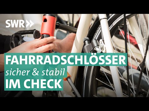 Diebstahlschutz – welches Fahrradschloss hilft gegen Diebe? | Marktcheck SWR