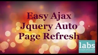 Easy way to refresh div within a page using ajax and jquery