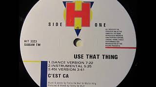 C'est Ca   Use That Thing Instrumental