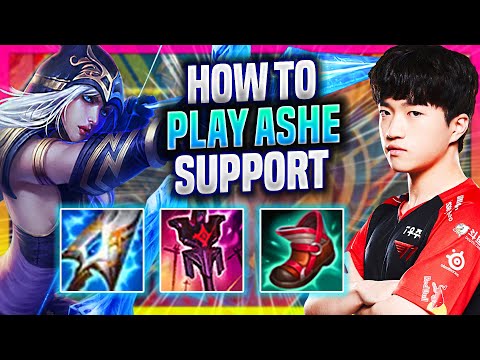 LEARN HOW TO PLAY ASHE SUPPORT LIKE A PRO! - T1 Keria Plays Ashe Support vs Lux! | Preseason 2023
