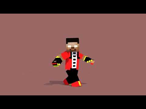HEROBRINE BROTHERS Shuffle Dance | xdjames, monshiiee,mechanicz,k2be - Minecraft Animation