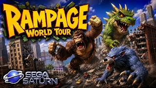 Rampage World Tour - Sega Saturn (Gameplay)
