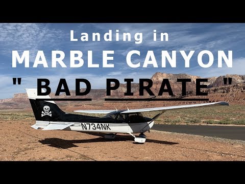 "BAD PIRATE" C172 - Landed in a CANYON!
