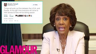 Congresswoman Maxine Waters Corrects Donald Trump's Tweets | Glamour