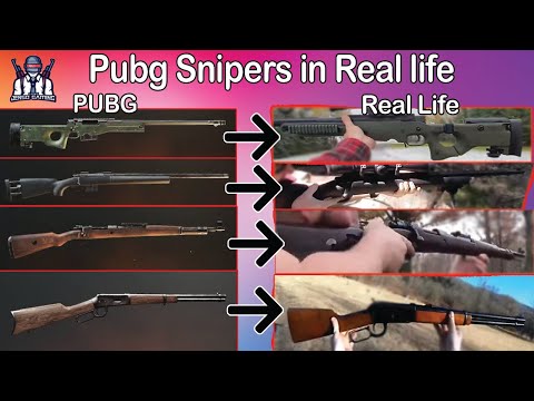 All Pubg Bolt Action Rifles in Real life