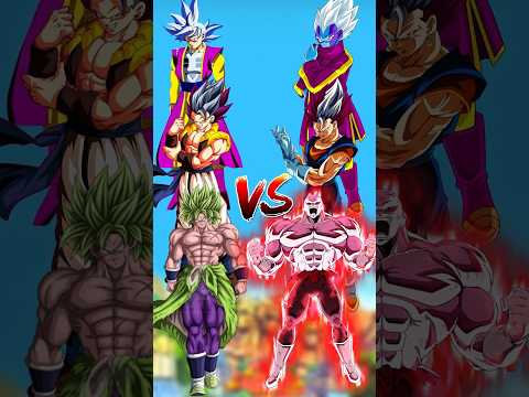 Goku,Gogeta & Broly vs Vegeta,Vegito & Jiren #anime #goku #subscribe