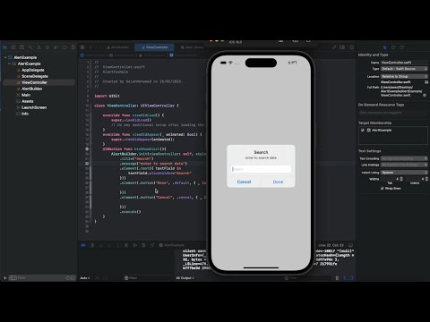 UIAlertController With AlertBuilder  (Part1)    IOS Development | Swift Programming