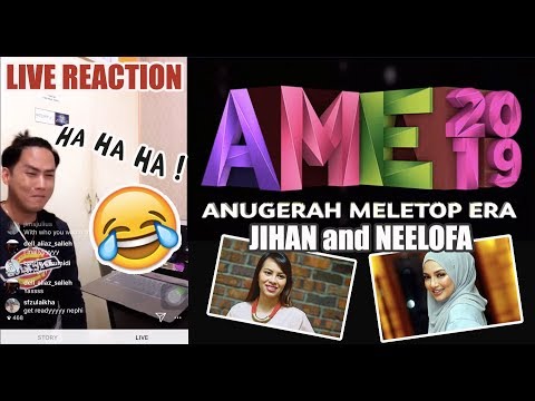 [LIVE REACTION] AME 2019 - Funny Jihan Muse and Beautiful Neelofa