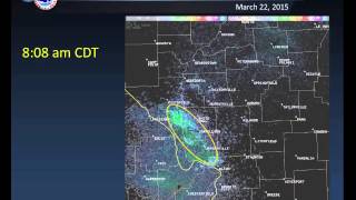 preview picture of video 'Bird Migrations on Radar, 3/22/2015'