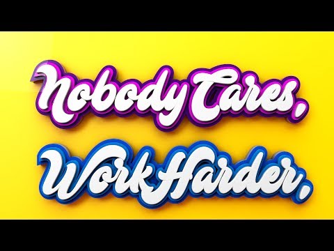 How To Make Abstract Typography in Illustrator CC 2017 in Hindi