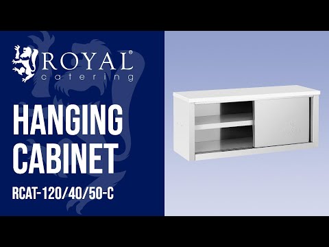 video - Hanging Cabinet - 1,200 x 400 x 500 mm - 65 kg load capacity per compartment - Royal Catering