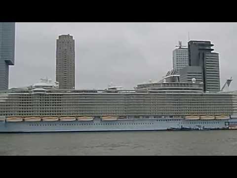 World's biggest cruise ship - MS Oasis of the Seas - at Rotterdam