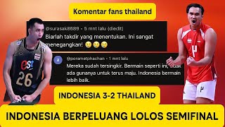 Download lagu THAILAND FANS' COMMENTS: “LET DESTINY DECIDE” INDONESIA 3-2 THAILAND #avcmenvolleyballteam mp3