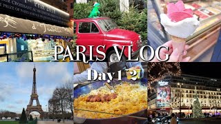 [Vlog]フランス・パリ旅行 5泊7日 Day1-2 2023/12/28-29 モンマルトルの丘・クリスマスマーケットほか