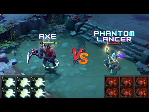 Dota  2 | Axe 6x Mjollnir vs Phantom Lancer 6x Heart of Tarrasque | Who will win?