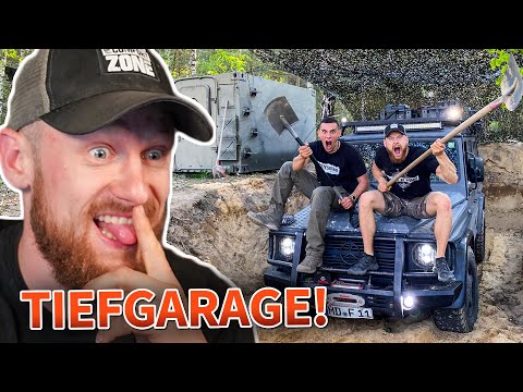 TIEFGARAGE für die G-KLASSE 🤯 im PREPPER CAMP mit Survival Mattin | Fritz Meinecke Reaction