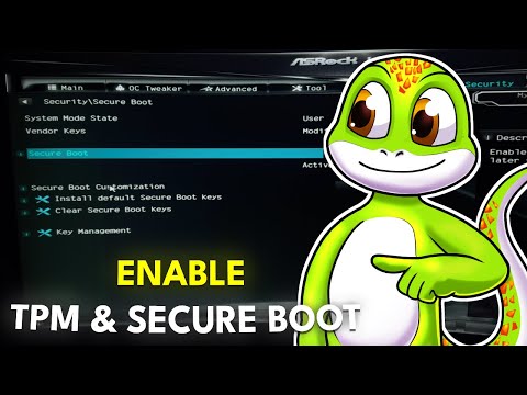 How to Enable TPM & Secure Boot in Asrock A320M / B450 Motherboards